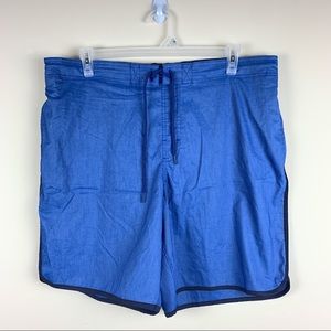 NWOT Plus Size Mesh Lined Swim Shorts w/back zip